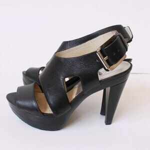 Michael Kors Carla Leather Platform Sandal